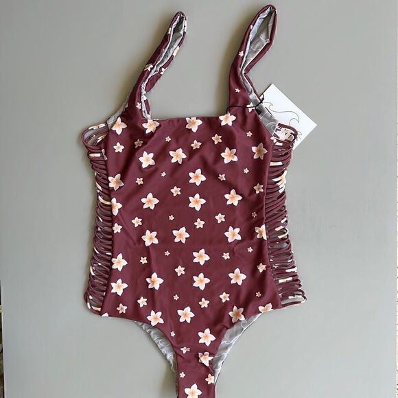NWT Nirvanic PLUMERIA CLAY EZEL ONE PIECE Size XS - Picture 1 of 11